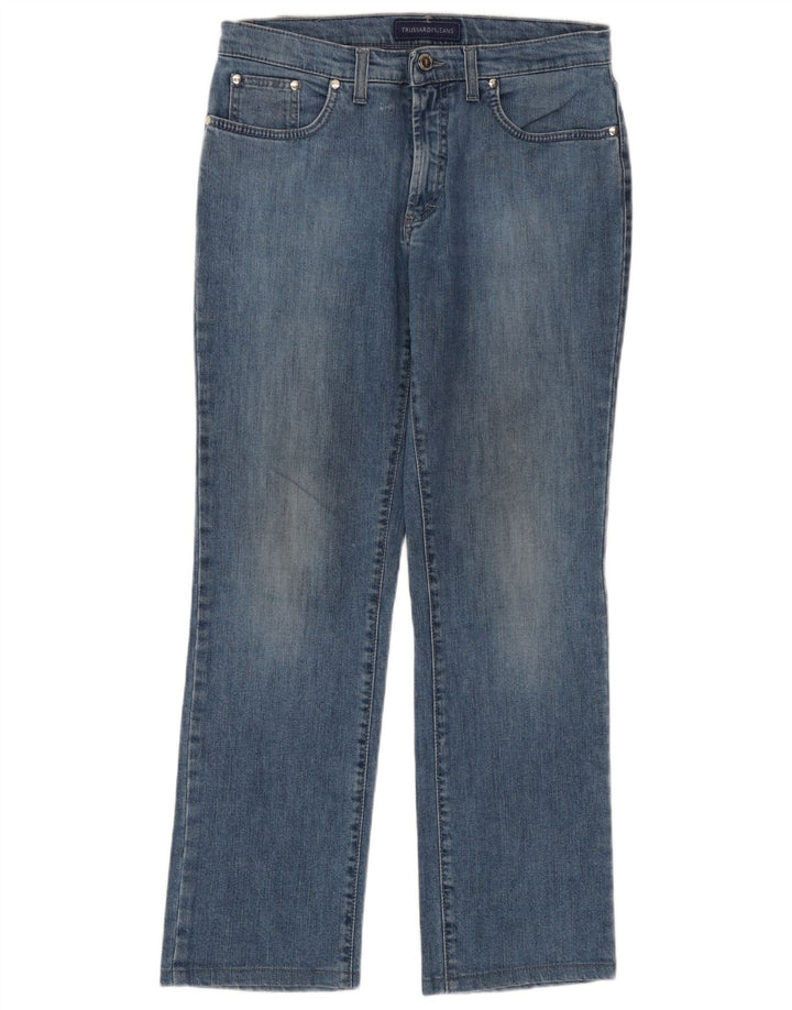 Jeans Dritti Donna Trussardi W29 L29 Cotone Blu