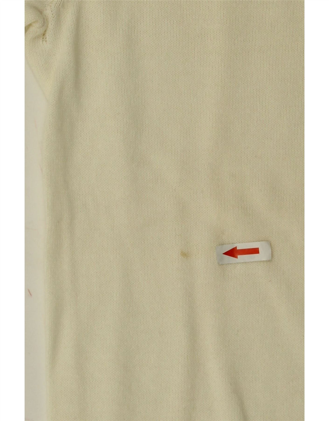 Maglione maglione girocollo da uomo Tommy Hilfiger piccolo in cotone bianco sporco