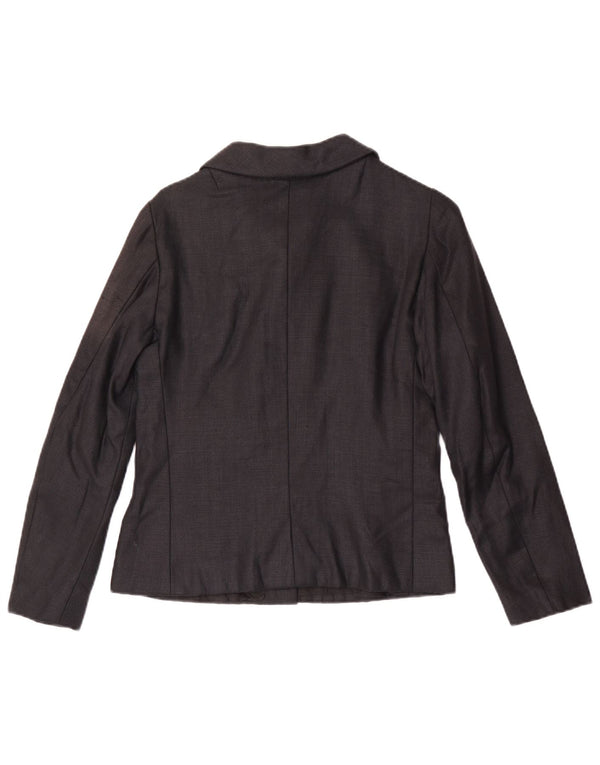Giacca blazer vintage da donna a 7 bottoni UK 8 piccola nera