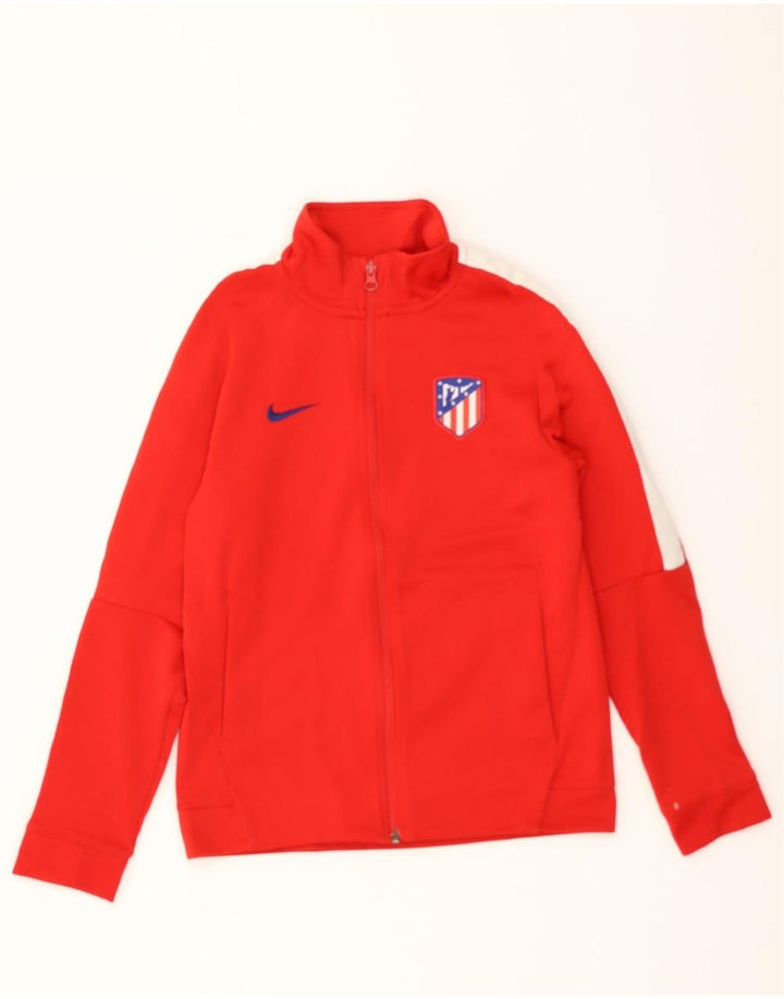 NIKE Boys Graphic Tracksuit Top Jacket 12-13 Years Large  Red Colourblock Vintage Nike and Second-Hand Nike from Messina Hembry 