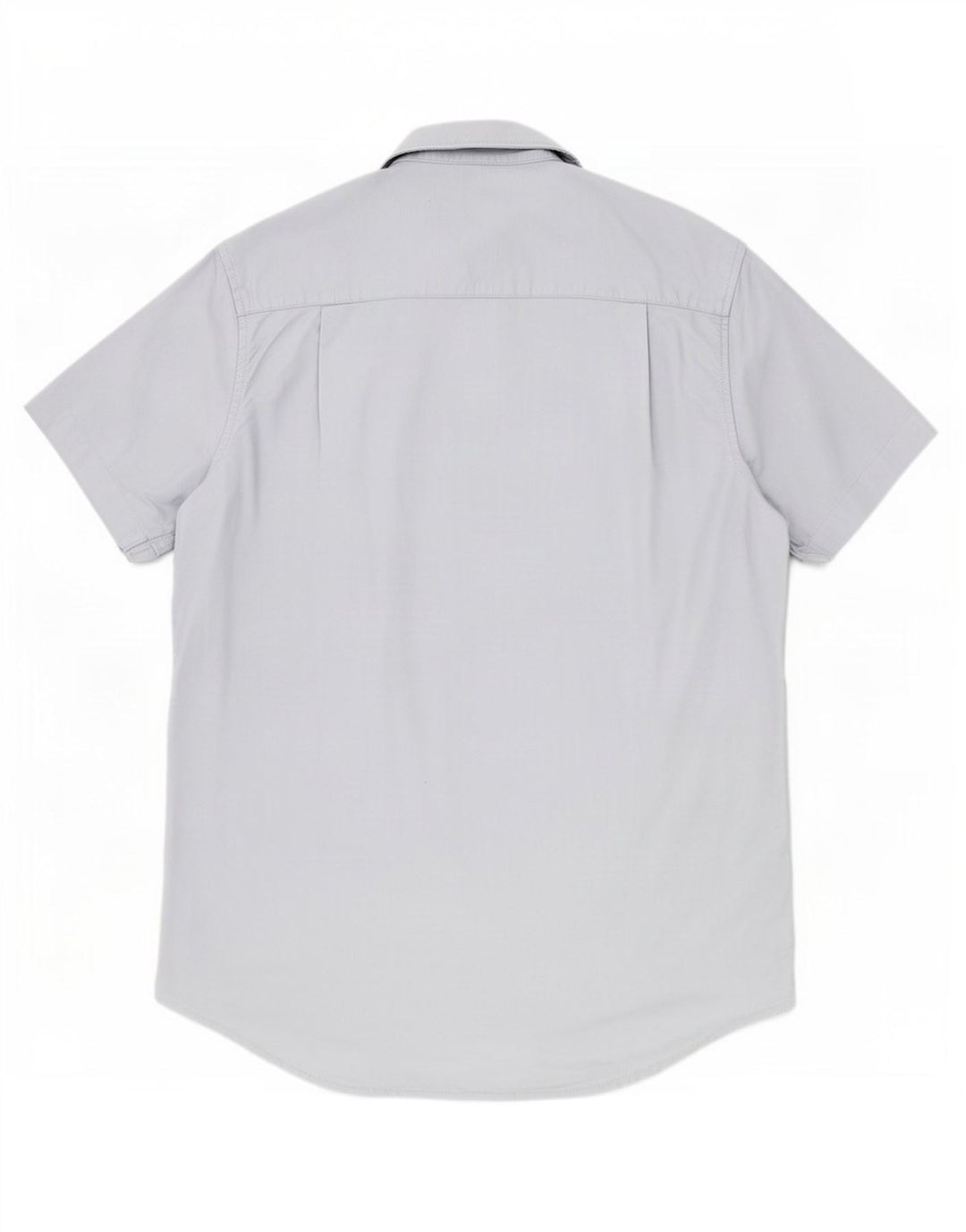 Polo Assn. Camicia da uomo a maniche corte in cotone blu medio