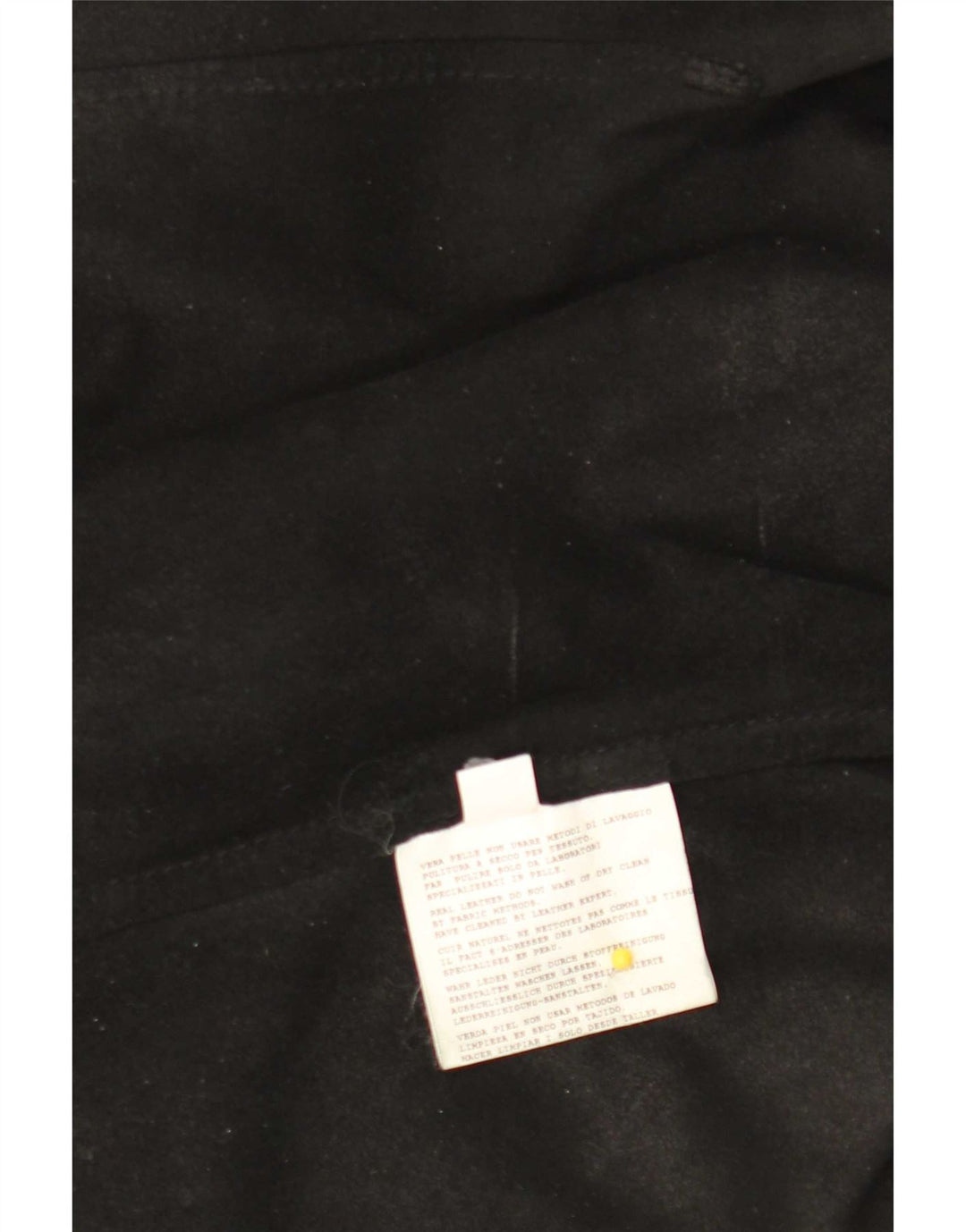 Camicia in pelle vintage da donna IT 50 XL Nera