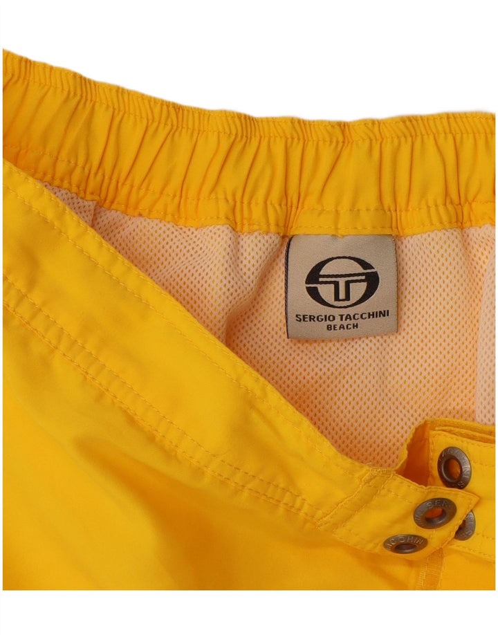 Pantaloncini da bagno da uomo Sergio Tacchini poliestere giallo medio