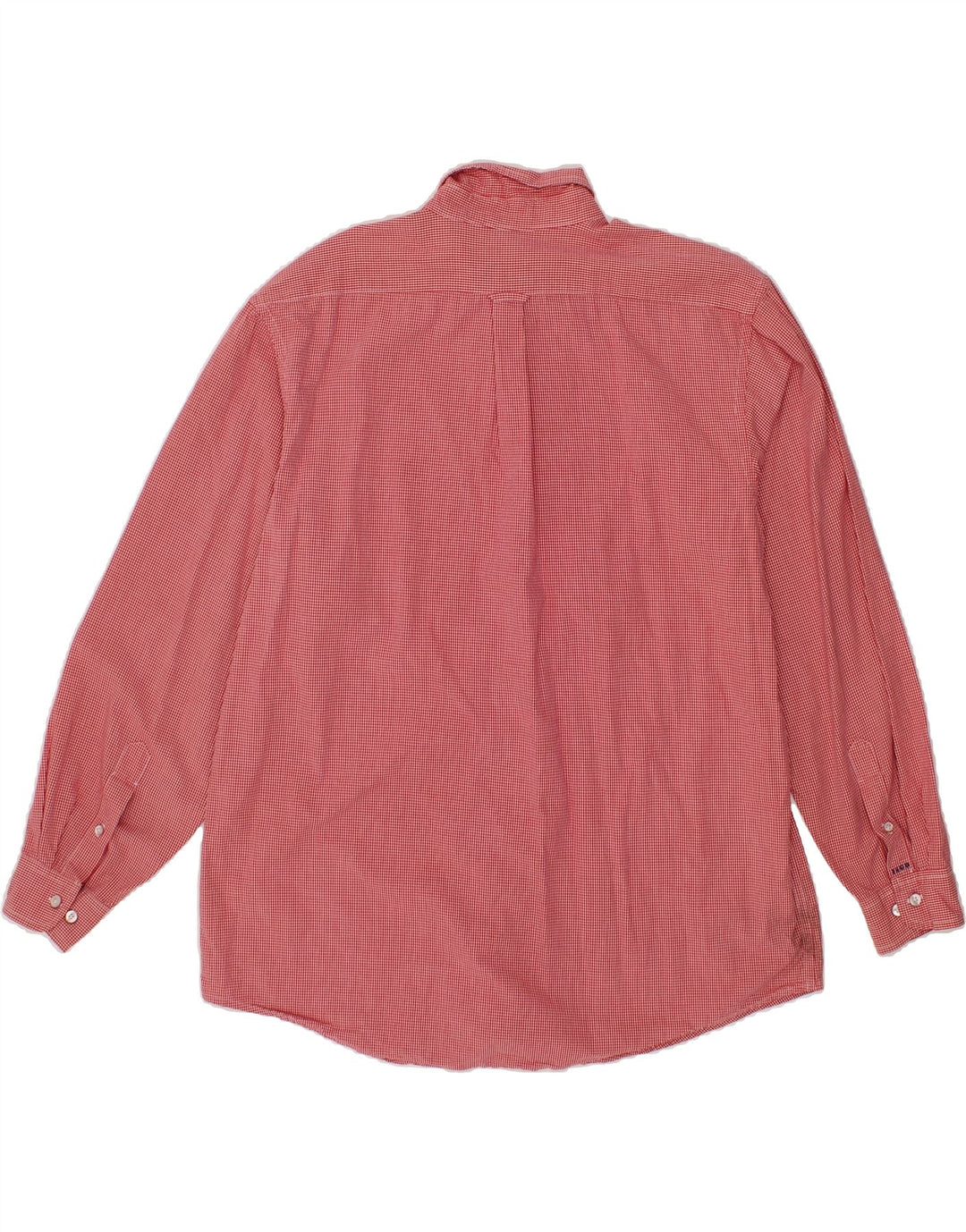 IZOD Mens Shirt Large Red Check Cotton Vintage Izod and Second-Hand Izod from Messina Hembry 