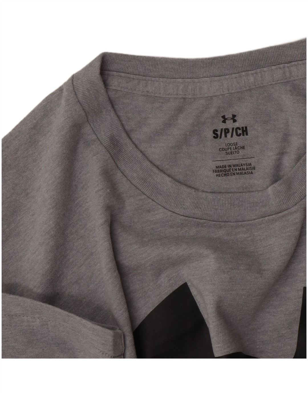 Maglietta grafica da uomo Under Armour Top piccola grigia