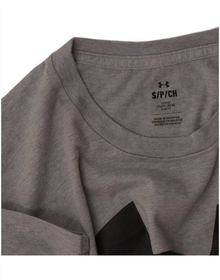 Maglietta grafica da uomo Under Armour Top piccola grigia