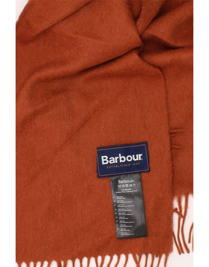 Sciarpa rettangolare da uomo Barbour, taglia unica, in lana marrone, classica