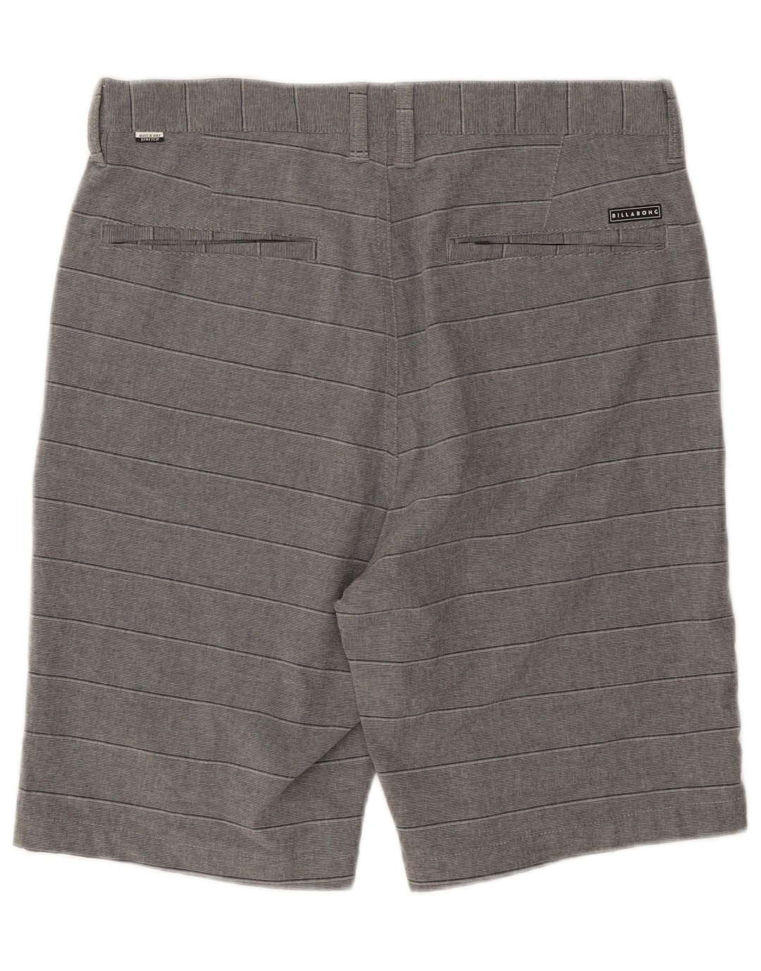 Pantaloncini chino da uomo Billabong W31 poliestere a righe grigio medio