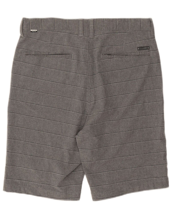 Pantaloncini chino da uomo Billabong W31 poliestere a righe grigio medio