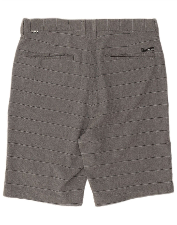 Pantaloncini chino da uomo Billabong W31 poliestere a righe grigio medio