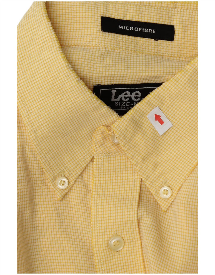 Camicia da uomo Lee a quadri gialli medi