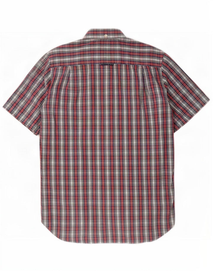 Camicia a maniche corte da uomo Superdry in cotone a quadri multicolore medio
