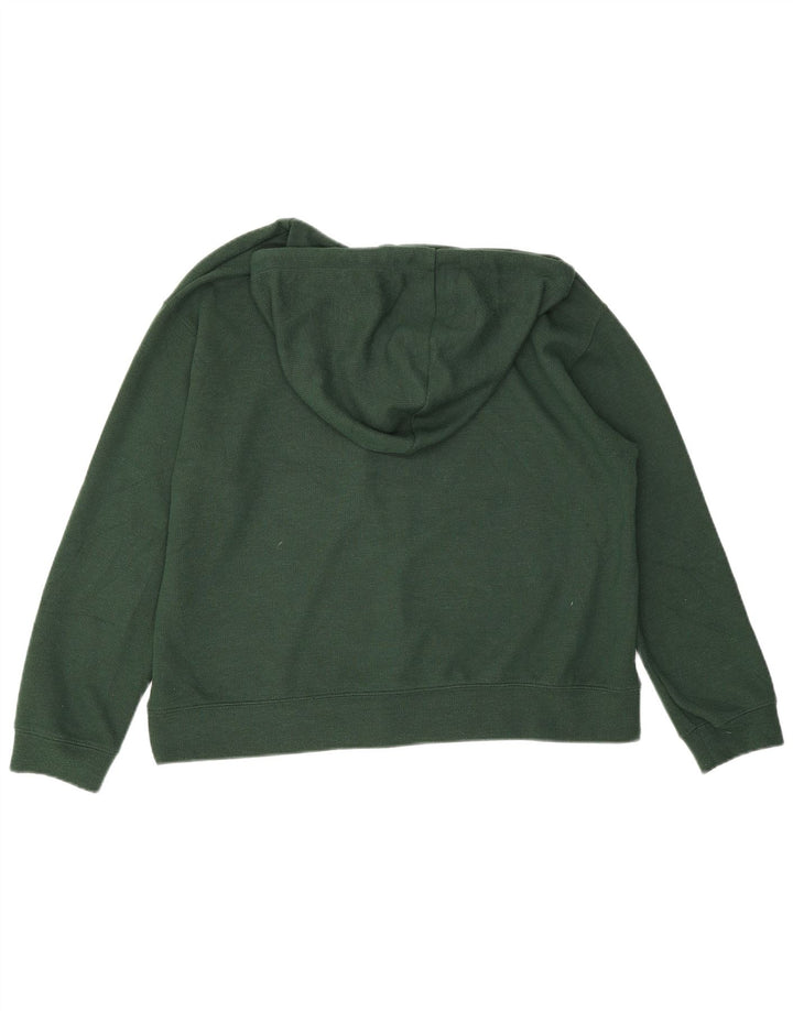Maglione oversize con cappuccio da donna Zara UK 10 piccolo verde poliestere