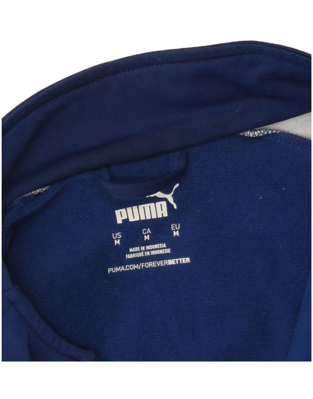 Giacca da tuta da uomo Puma Colorblock blu medio