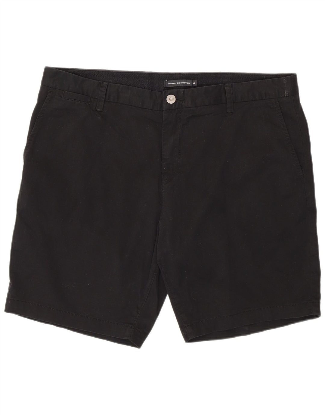 Pantaloncini chino da uomo French Connection W38 XL cotone nero