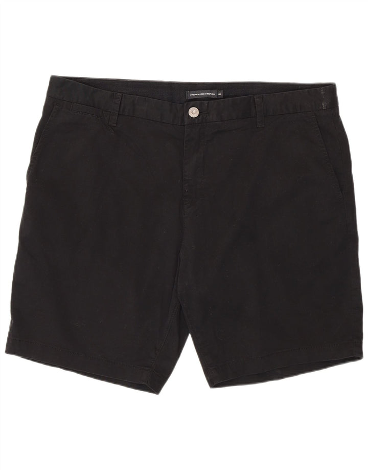 Pantaloncini chino da uomo French Connection W38 XL cotone nero