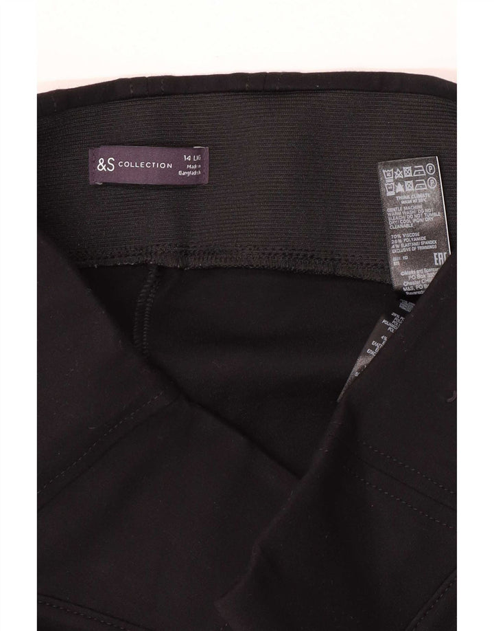 Leggings da donna Marks & Spencer UK 14 viscosa nera media