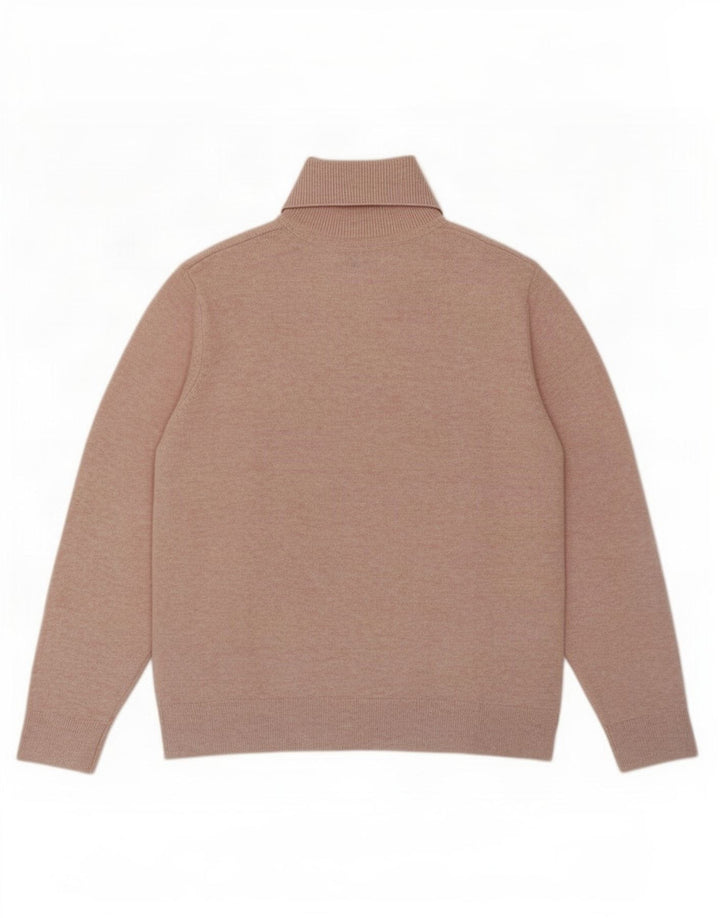 Maglione maglione a collo alto da donna Marks & Spencer UK 14 Poliestere rosa medio