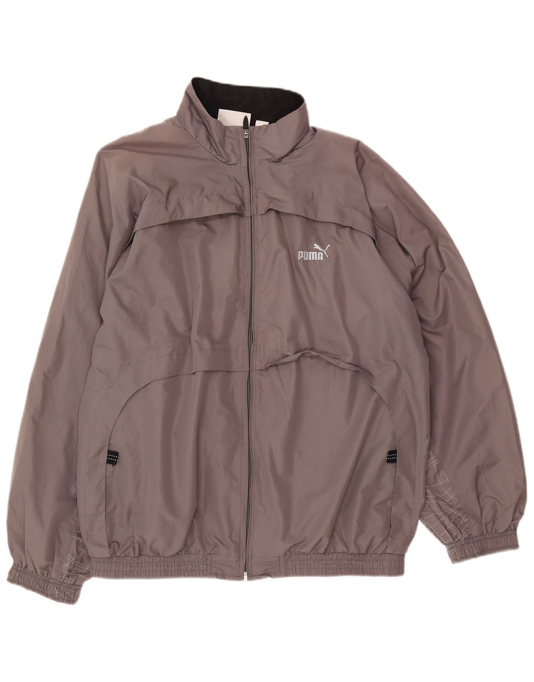 Giacca bomber da uomo Puma UK 38 Poliestere color block grigio medio