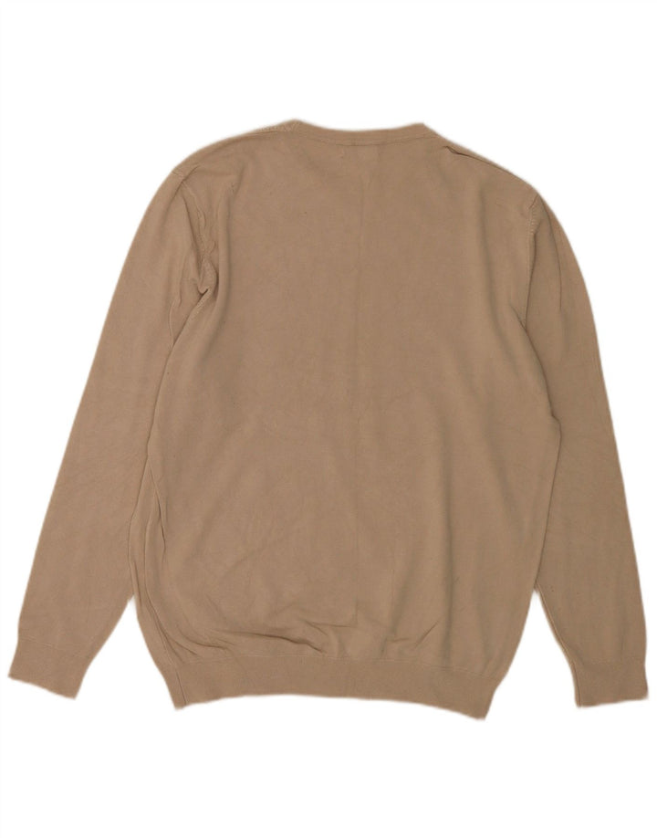 Maglione maglione girocollo da uomo Zara beige medio