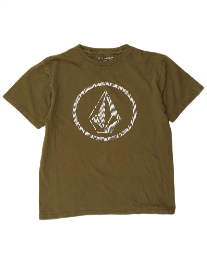 Maglietta grafica per ragazzi di Volcom Top 11-12 anni cotone kaki medio