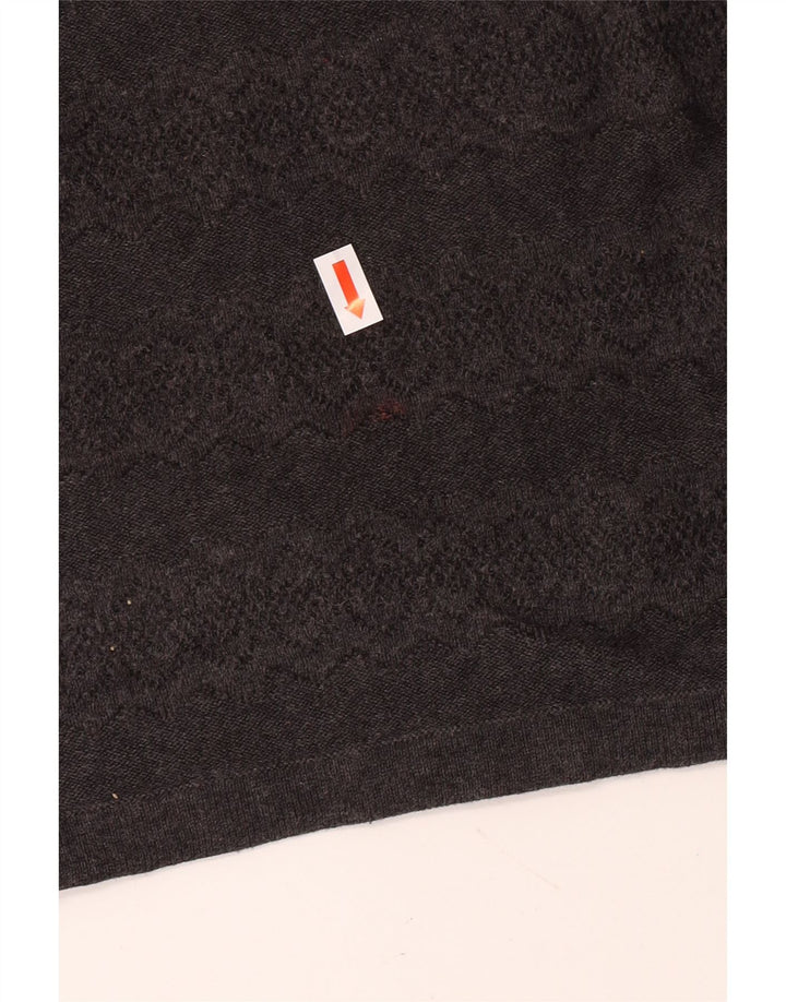 Minigonna a vita alta da donna Fat Face UK 16 Grande W30 Cotone grigio classico