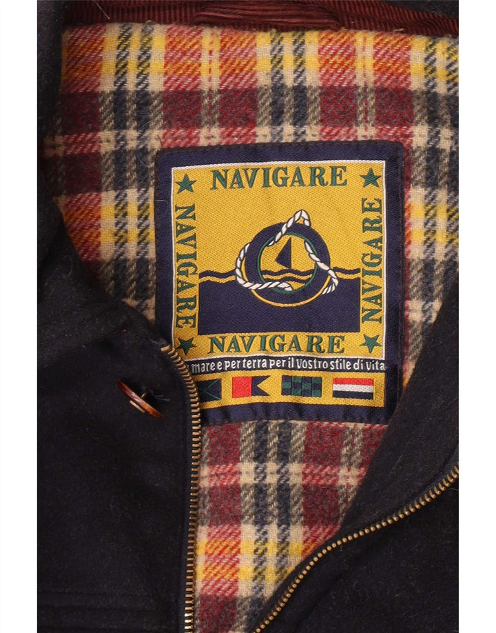 Soprabito da uomo Navigare UK 40 Large in lana blu navy