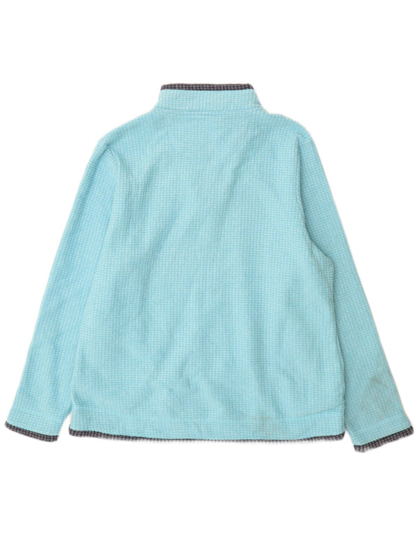 Maglione in pile oversize da donna con collo con zip Weird Fish UK 18 XL Poliestere blu