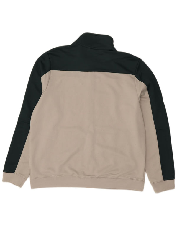 Giacca da tuta da uomo Nike XL in poliestere color block bianco