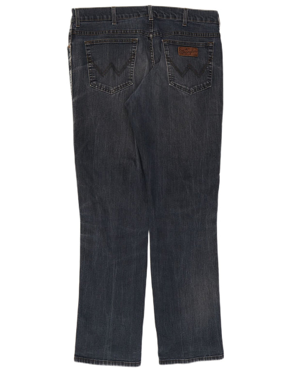 Jeans dritti elasticizzati Texas da uomo Wrangler W38 L34 cotone blu navy