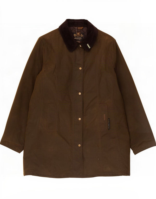 Soprabito in cotone cerato da donna Barbour UK 20 2XL Cachi