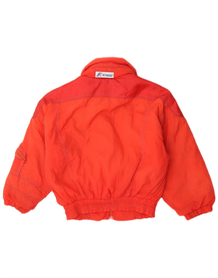Giacca da sci con cappuccio per ragazzi K-Way 7-8 anni Rosso Colourblock in poliammide