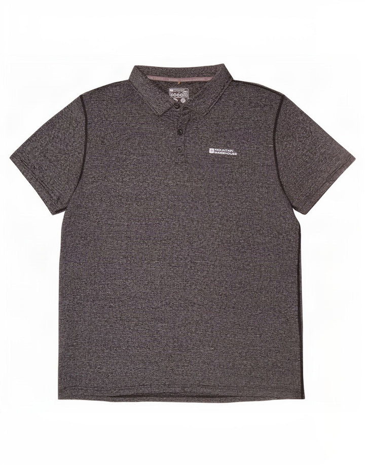 Polo IsoCool da uomo Mountain Warehouse XL grigia chiazzata