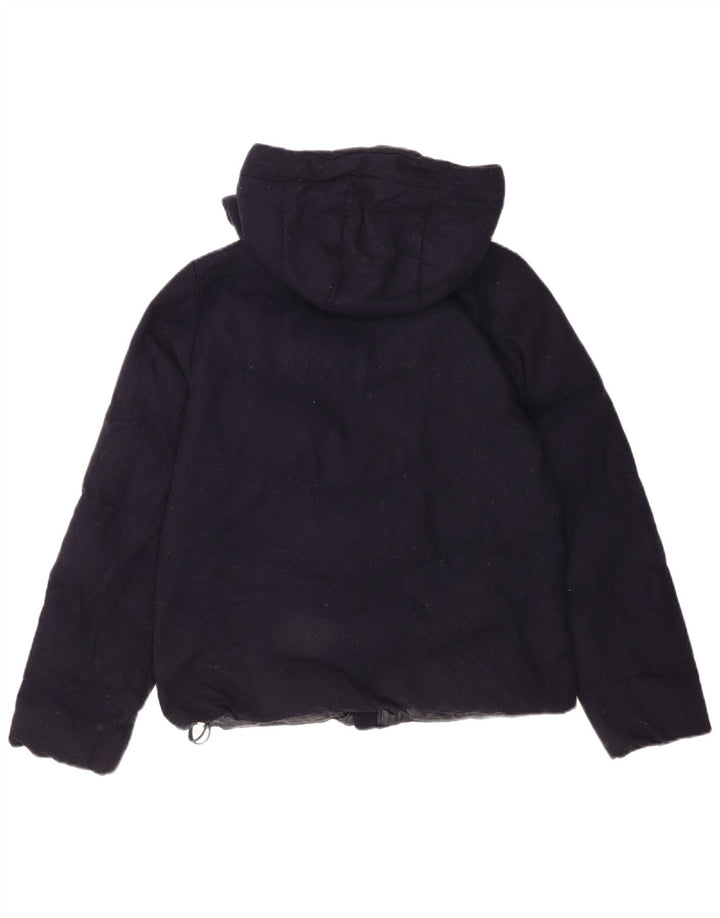 Giacca imbottita con cappuccio da donna Gap UK 14 media lana blu navy