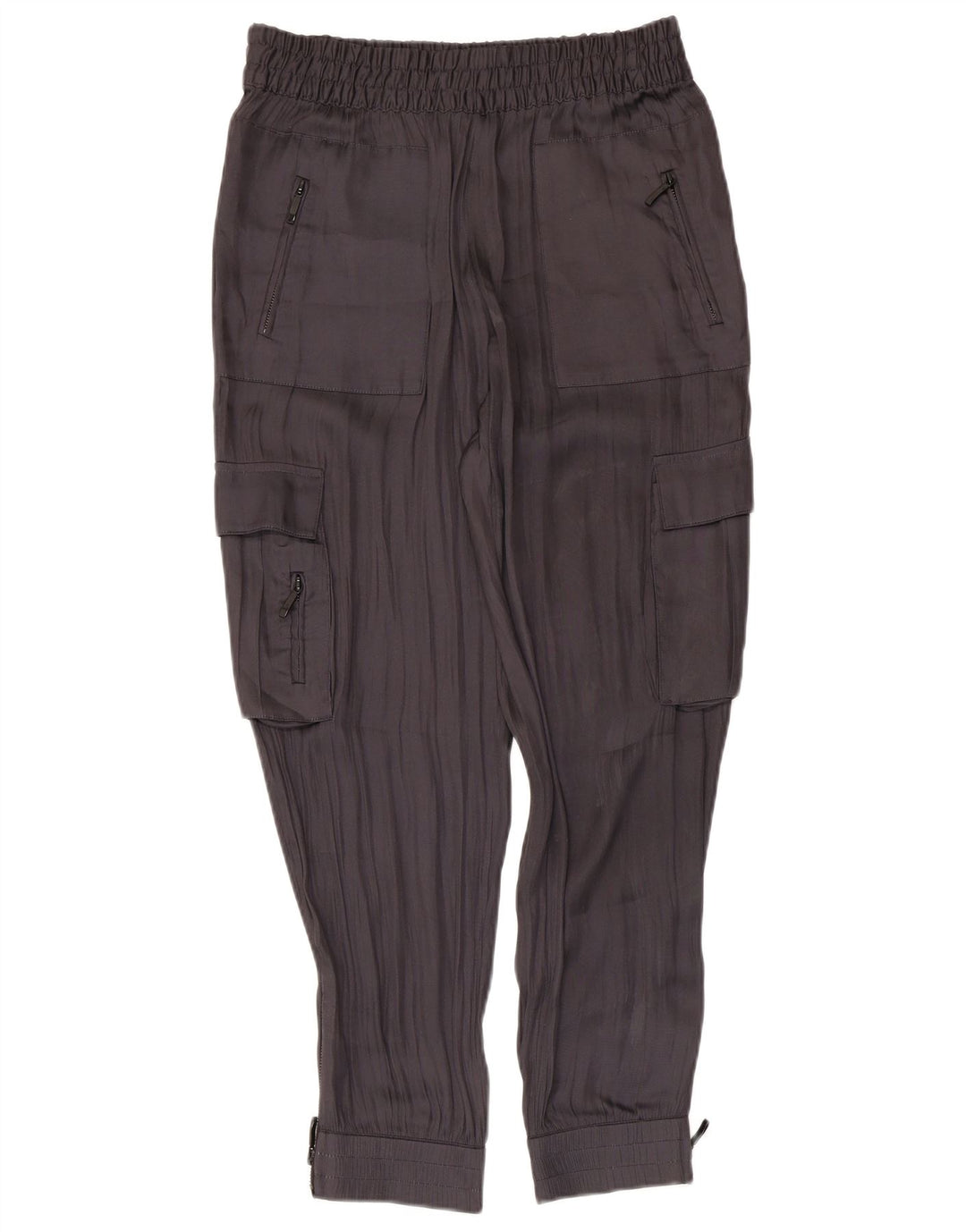 Pantaloni cargo da jogging da donna Zara medi W28 L26 poliestere grigio