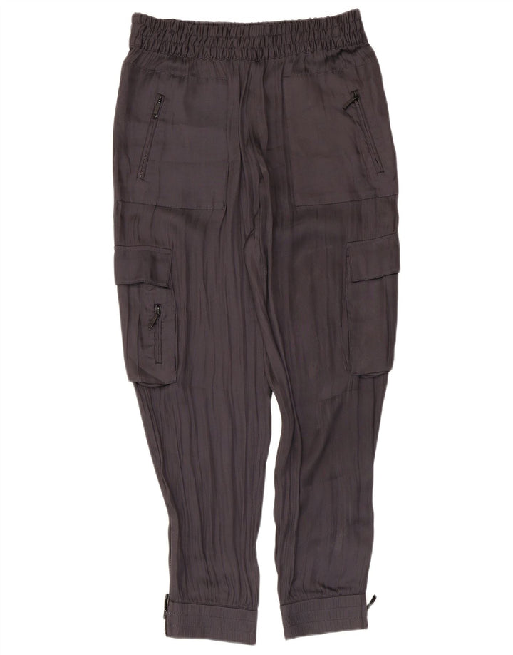 Pantaloni cargo da jogging da donna Zara medi W28 L26 poliestere grigio