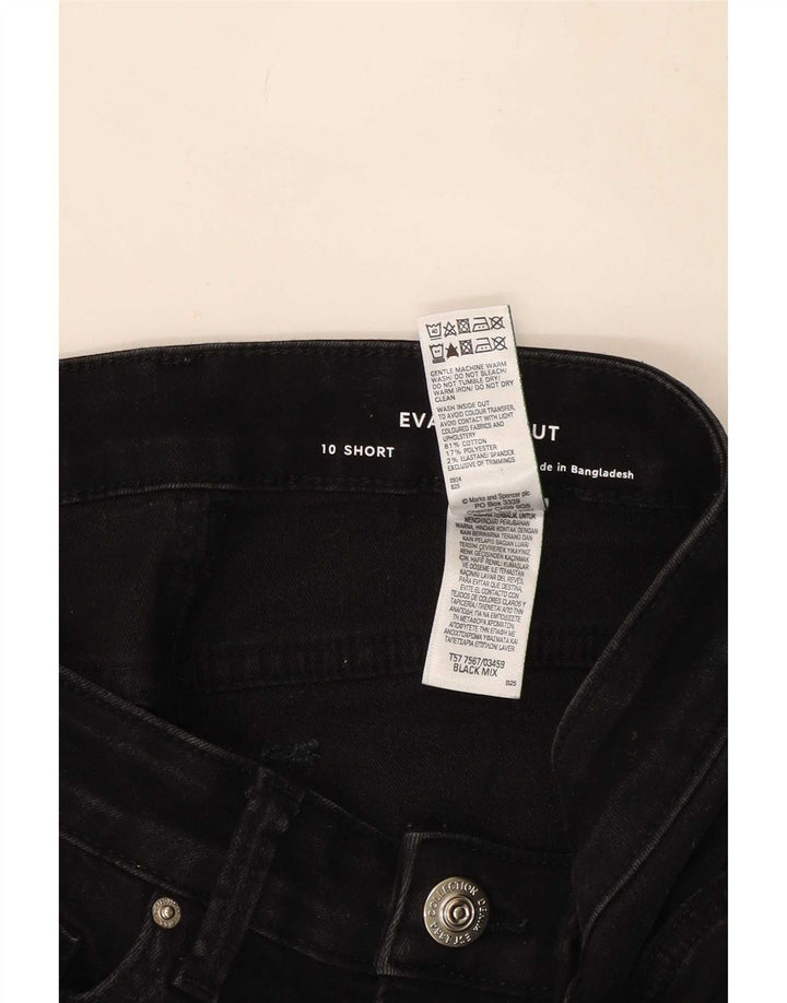 Jeans Marks & Spencer da donna Eva Bootcut UK 10 piccoli W27 L27 neri