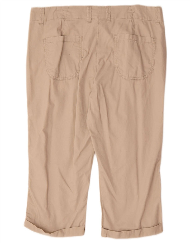 Bermuda da donna Marks & Spencer UK 12 medio W32 cotone beige