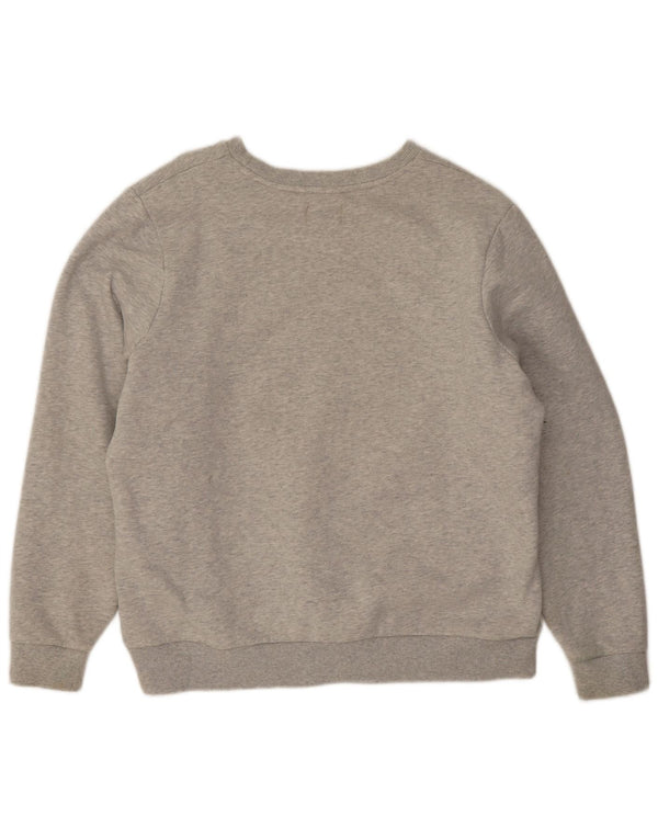 Felpa oversize da donna Superdry Maglione UK 16 Large Grigio Cotone