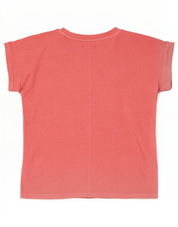 T-shirt da donna White Stuff UK 14 grande cotone chiazzato rosa