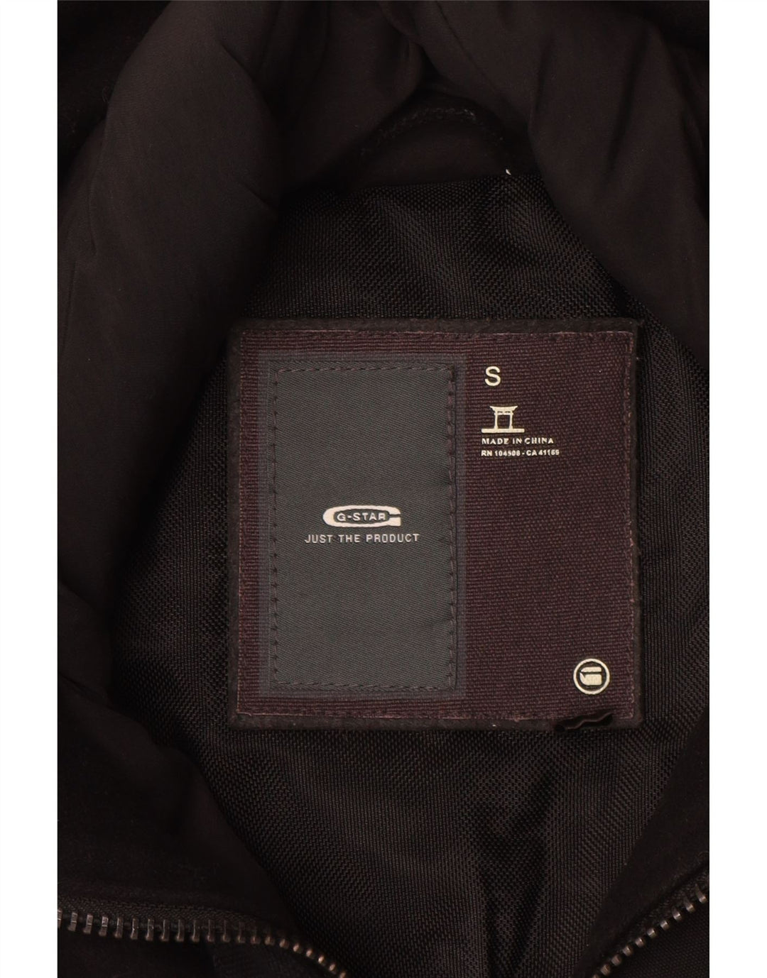 Giacca imbottita grafica da uomo G-Star UK 36 piccola lana nera