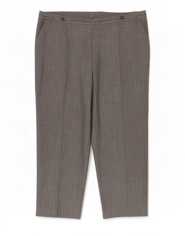 Pantaloni corti dritti da donna Marks & Spencer UK 16 Large W38 L26 Grigio