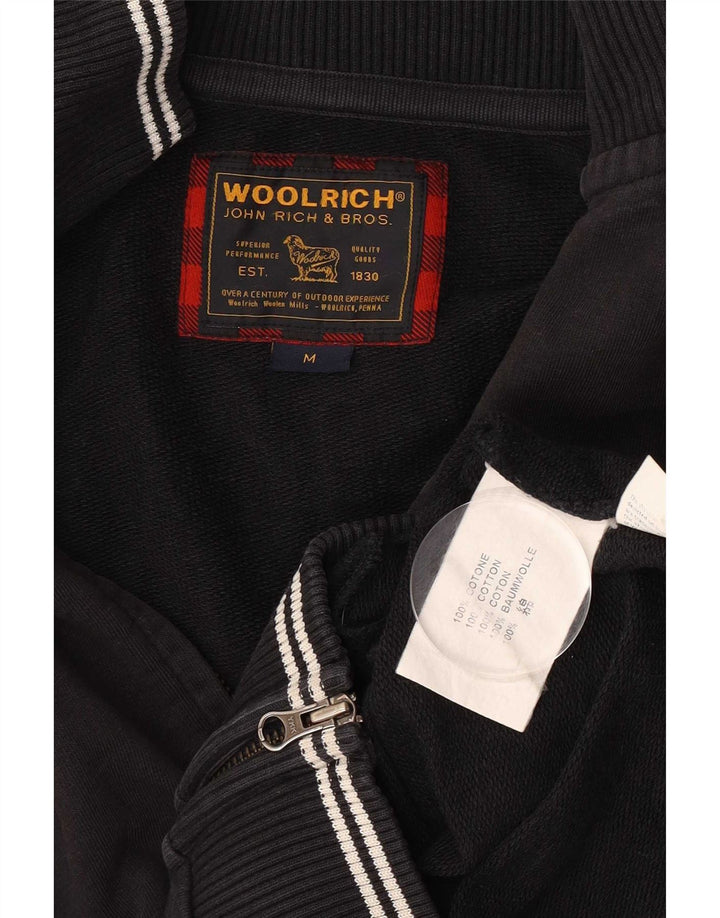 Giacca da tuta da uomo Woolrich in cotone nero medio