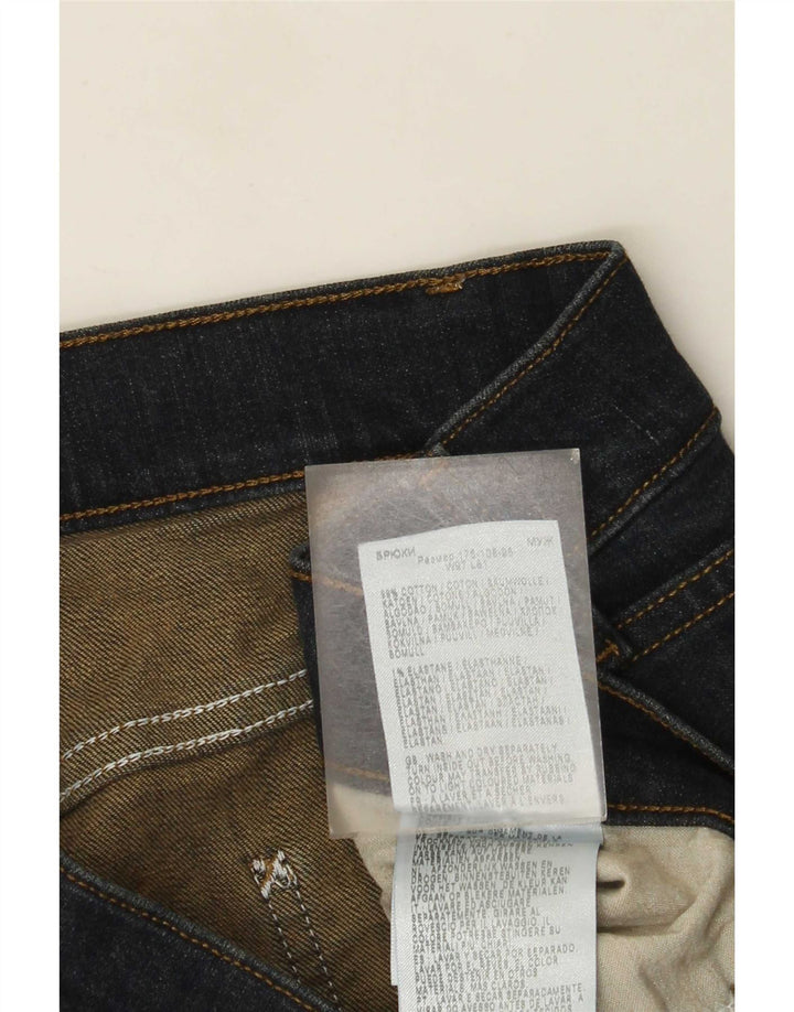 Jeans dritti leggendari da uomo Lee W38 L32 in cotone blu navy