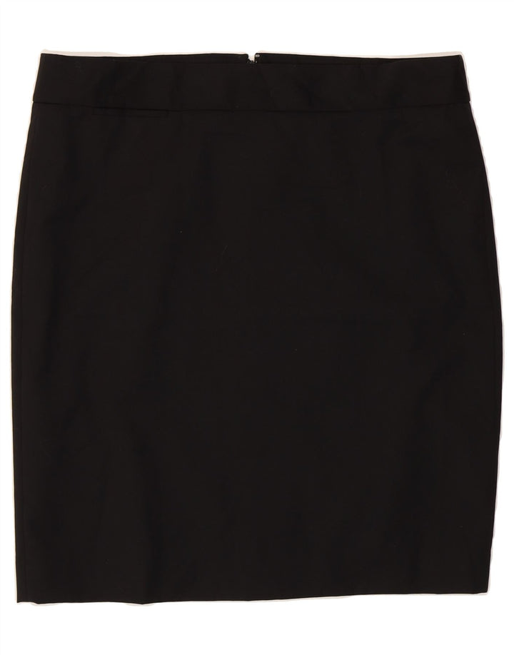J. CREW Womens Pencil Skirt US 14 XL W37 Black Wool Vintage J. Crew and Second-Hand J. Crew from Messina Hembry 
