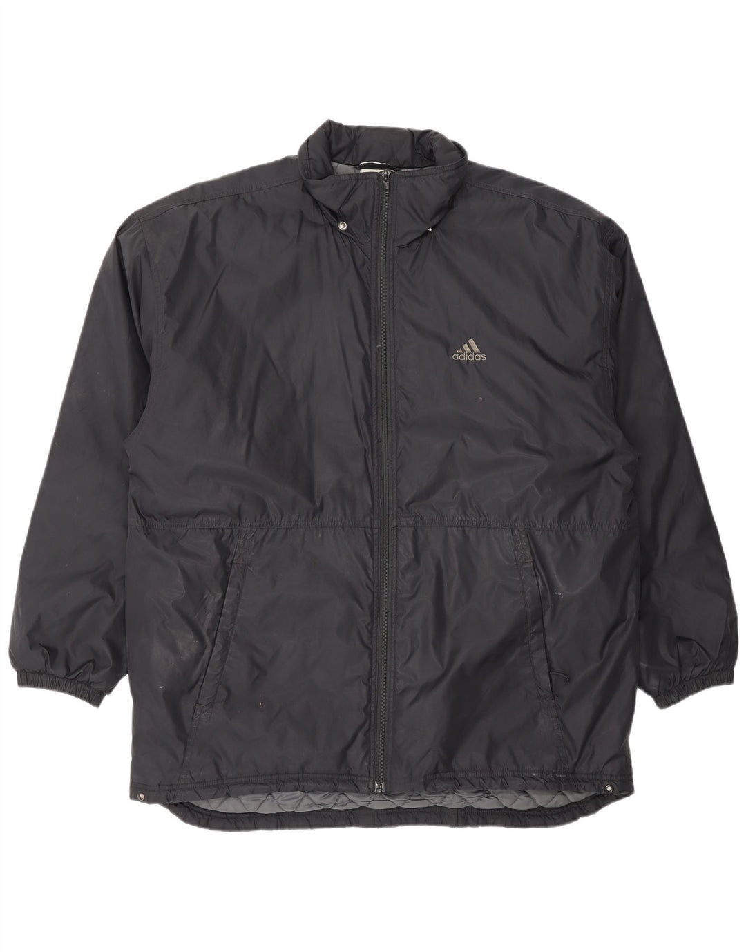 Giacca a vento Adidas da uomo vestibilità ampia UK 44/46 grande nera in poliammide
