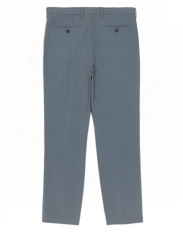 Pantaloni chino slim Marks & Spencer da uomo blu Harbour W38 L33 cotone