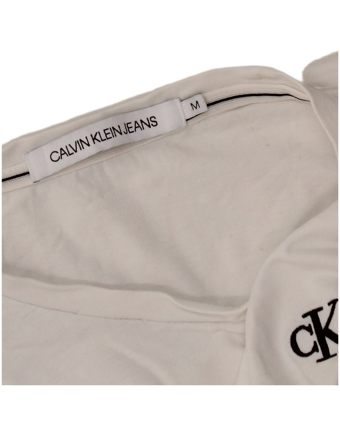 CALVIN KLEIN T-shirt da donna Top UK 14 Medium White