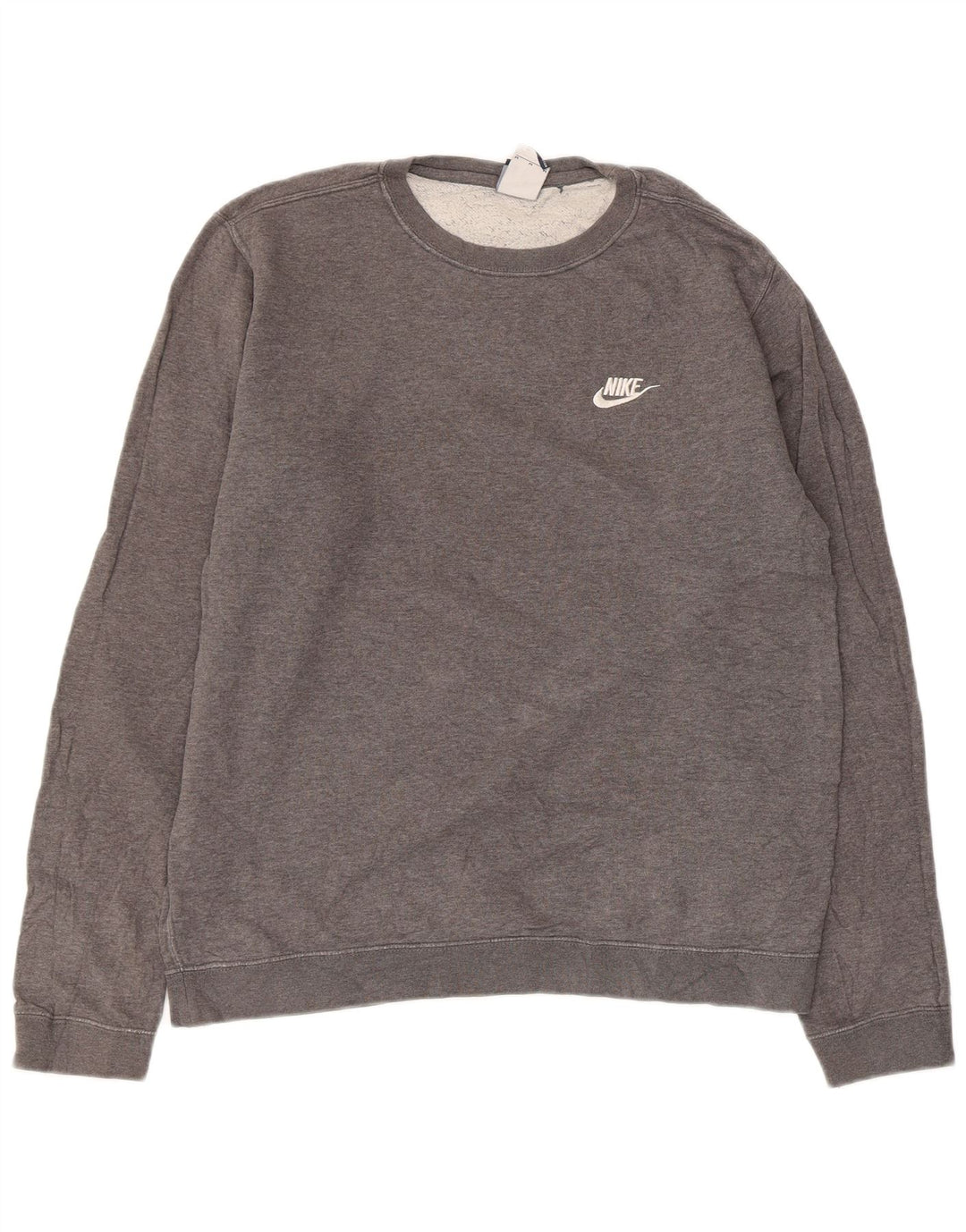 Felpa Nike Uomo Maglione Cotone Grigio Medio