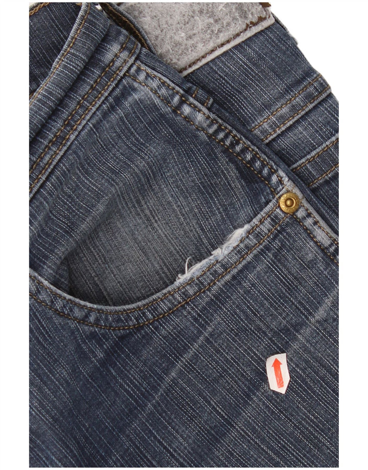 Jeans dritti vestibilità regolare da donna Wrangler W34 L30 cotone blu